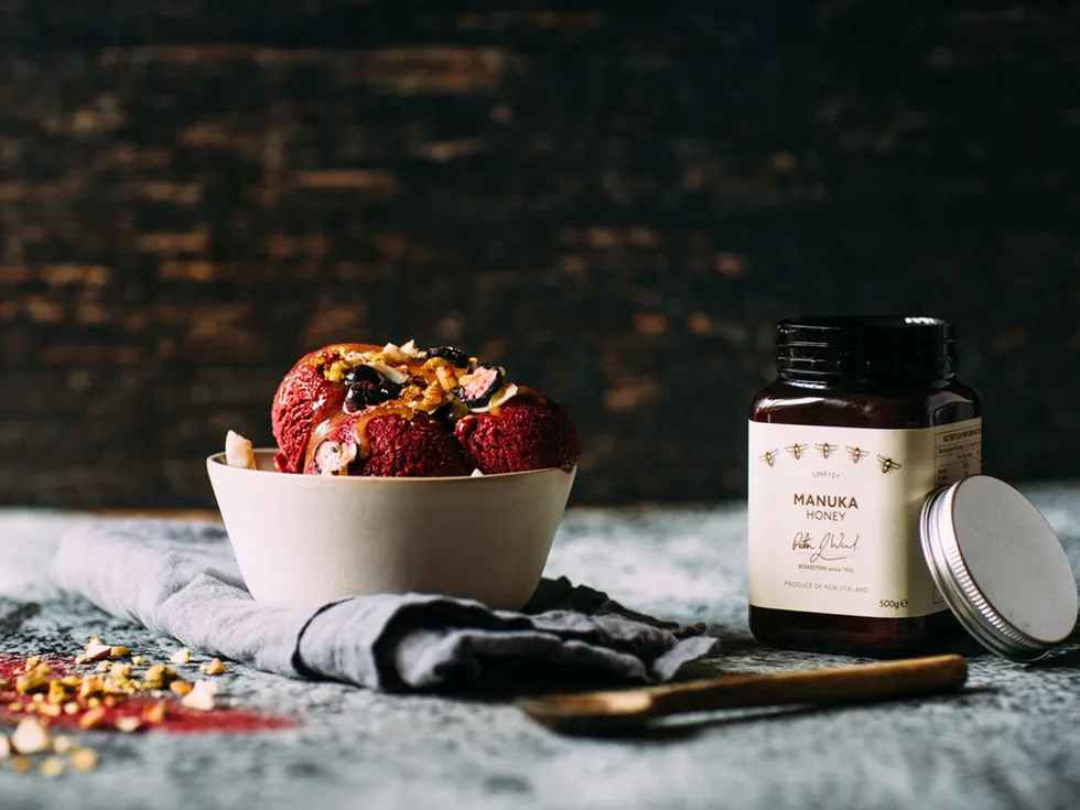 Crown Range Cellar blackcurrant ice cream