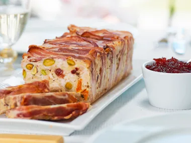 Festive chicken terrine
