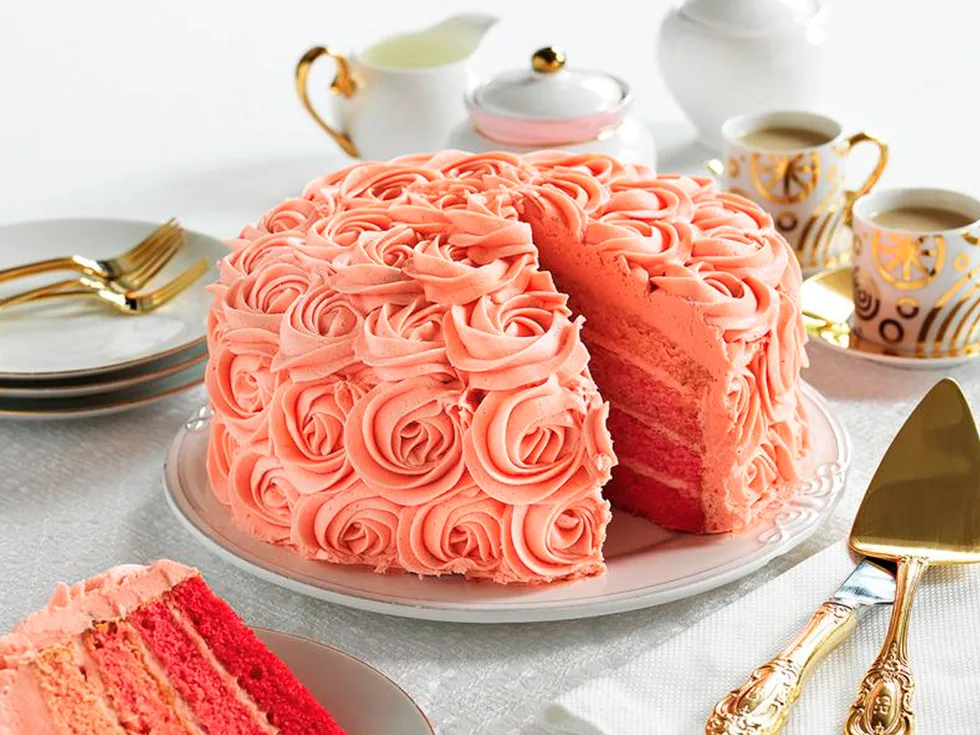 Layered lemon cake