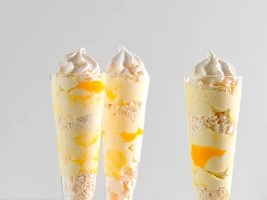 Smashed meringue and lemon parfaits