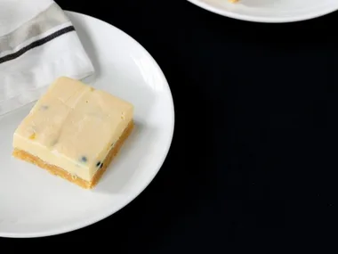 Springvale Garden Centre Café’s gluten-free passionfruit slice