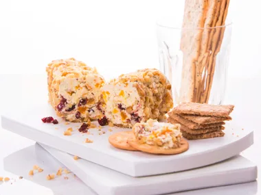 Boozy fruit terrine