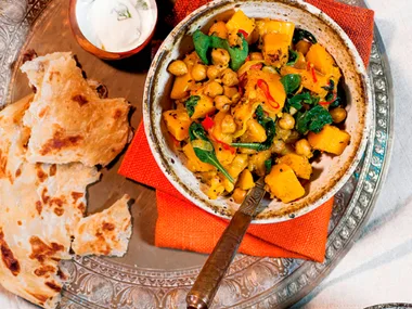 Butternut and chickpea curry