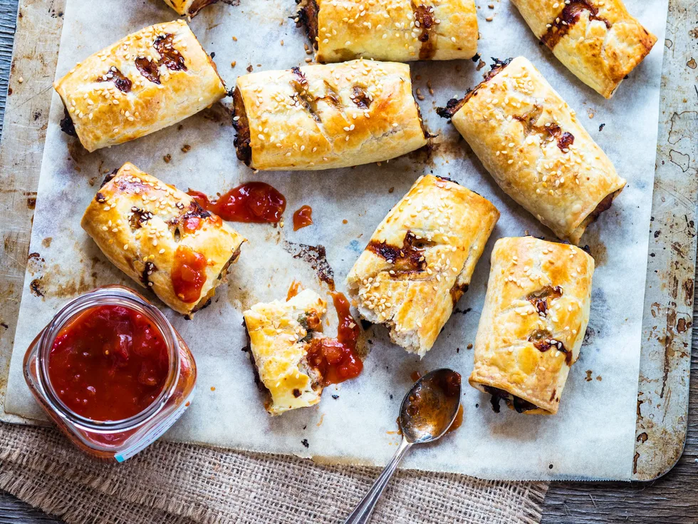 Tasty turkey sausage rolls