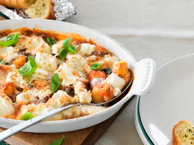 Gnocchi with spinach and ricotta