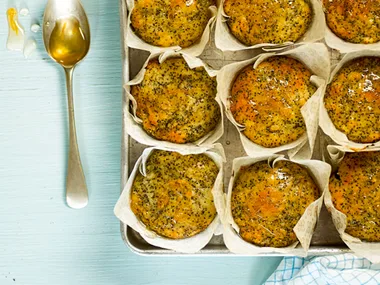 Lemon and poppy seed muffins