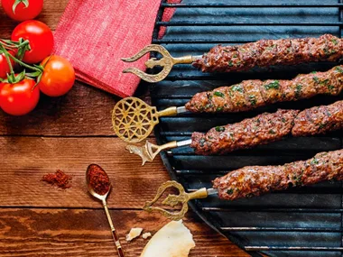 Turkish beef kebabs