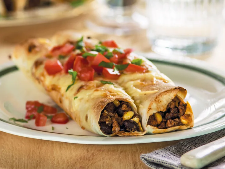 Beef enchiladas
