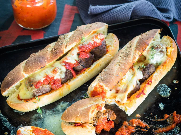 Scrumptious meatball subs