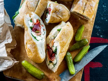 French-style filled bread rolls