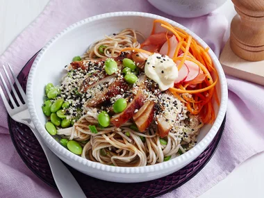 Chicken teriyaki noodle bowls