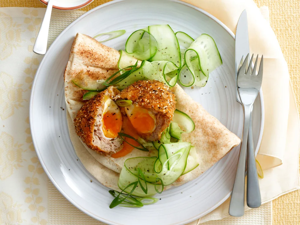 Tuna and za’atar scotch eggs