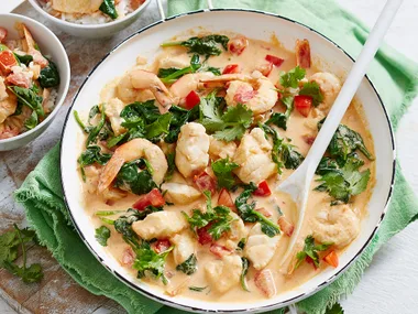Prawn and fish curry