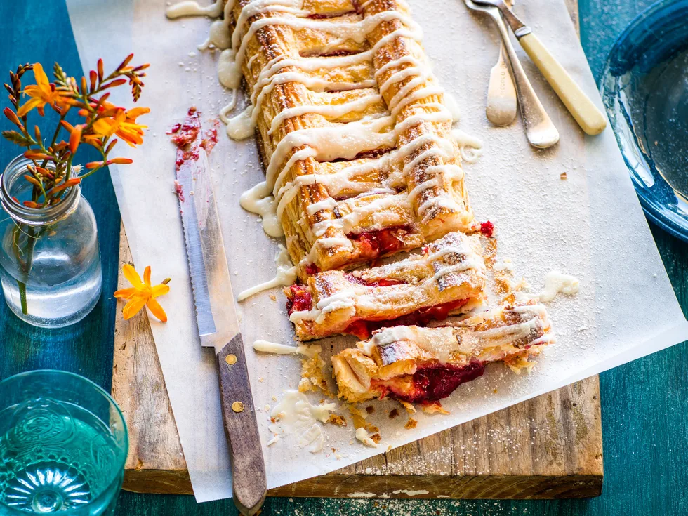 Cheat's lemony cream cheese danish