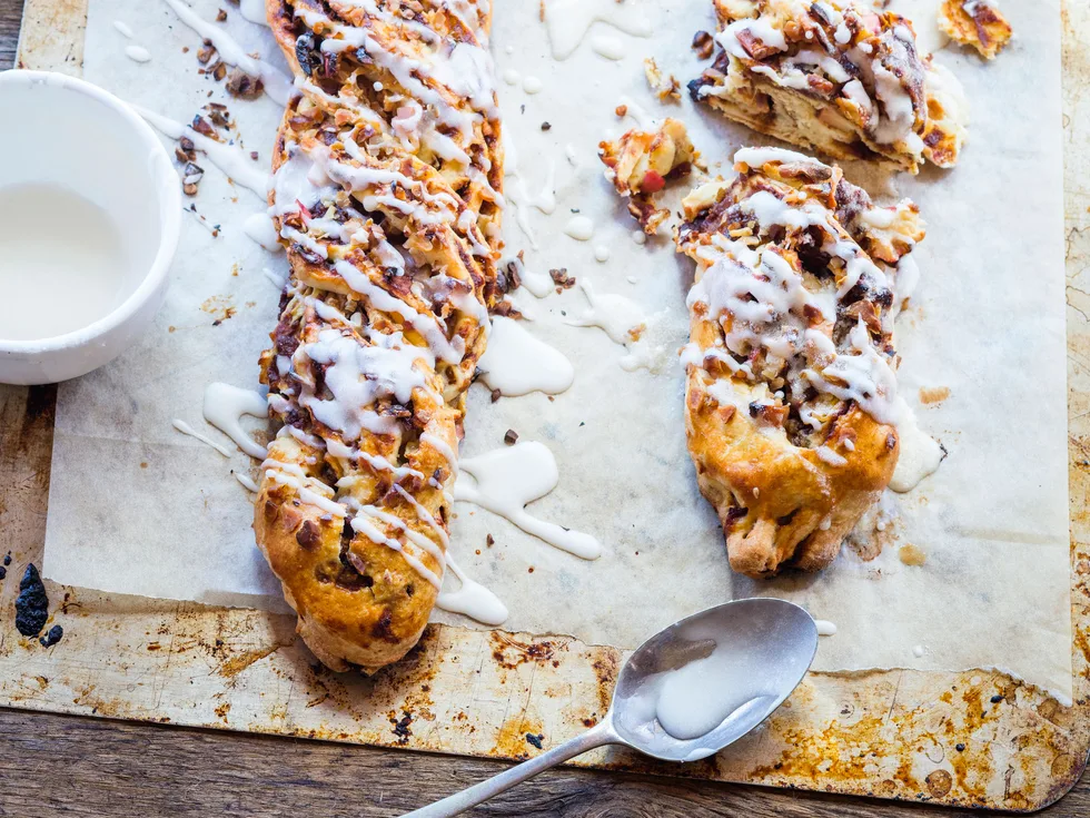 Apple and brandy twists