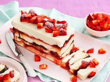 Yoghurt and balsamic strawberry parfait