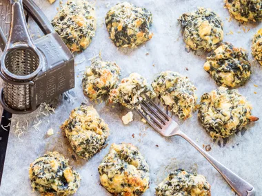 Silverbeet and parmesan balls