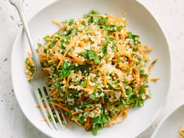 Herbed millet and carrot salad