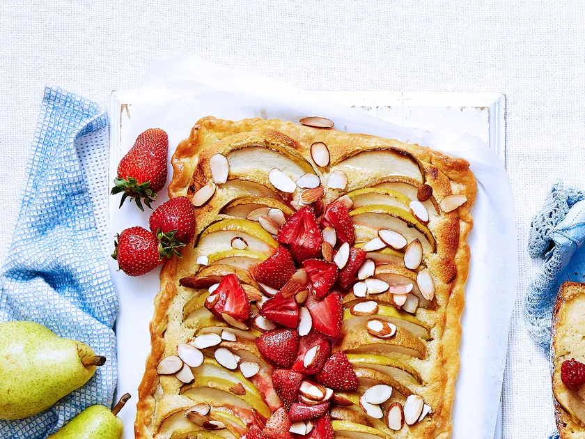 Apple and pear galette