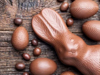What are those grey marks on my Easter chocolate?