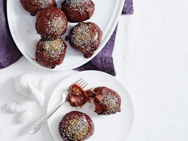 Choc custard donuts