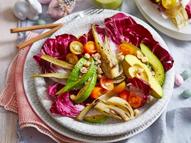 Roasted fennel and radicchio salad
