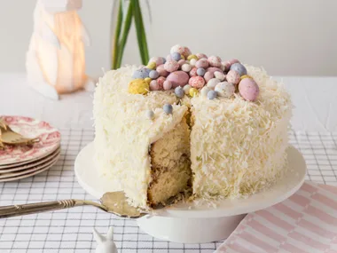 Celebration coconut and vanilla cake