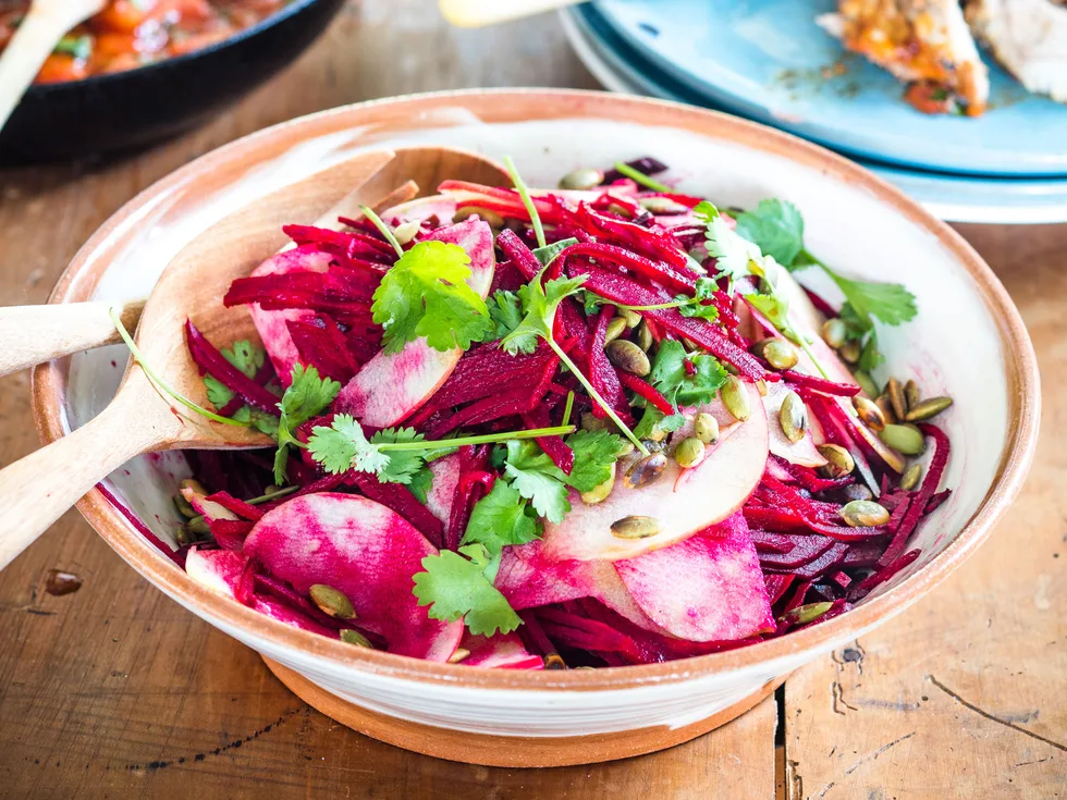Beetroot and apple salad