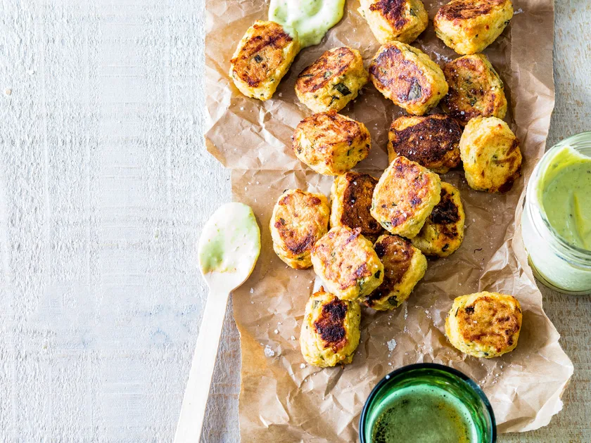Parmesan basil croquettes with pesto aioli