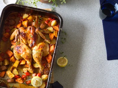 Rapid roast with red skin potatoes and thyme