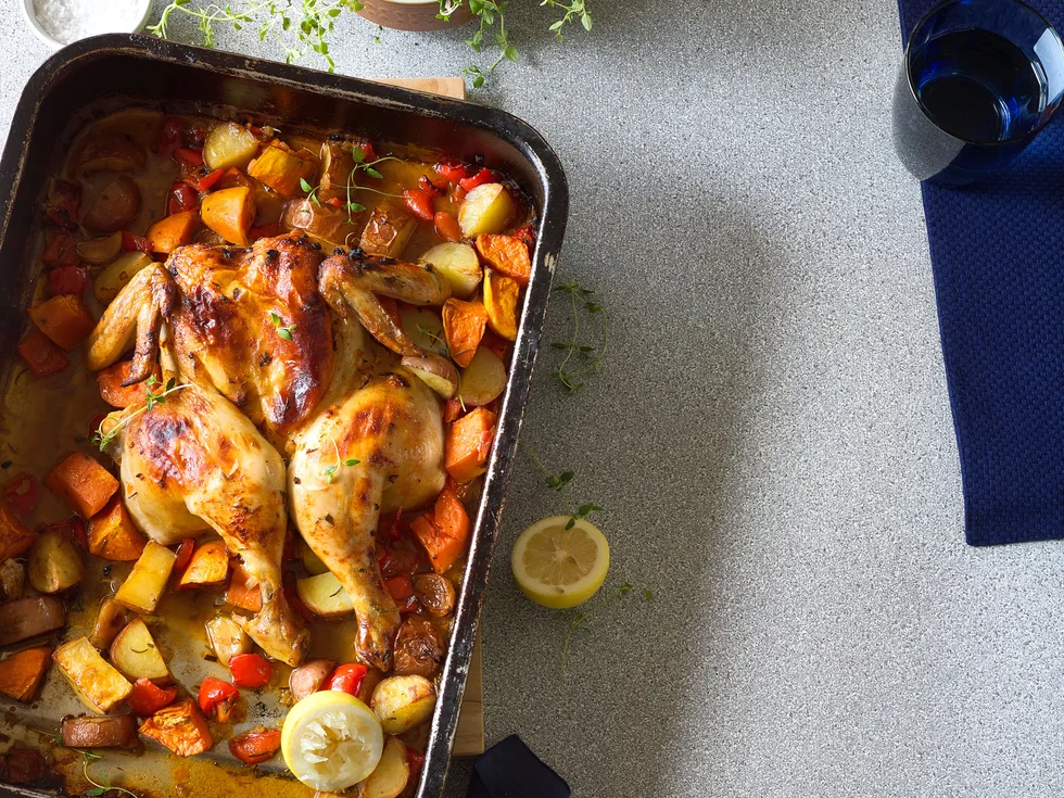 Rapid roast with red skin potatoes and thyme