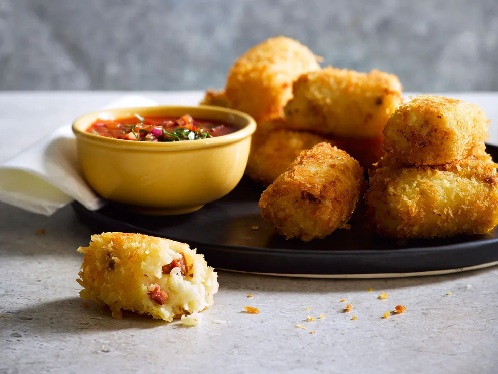 Cauliflower and chorizo arancini