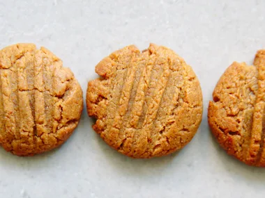 Flourless almond butter and miso biscuits