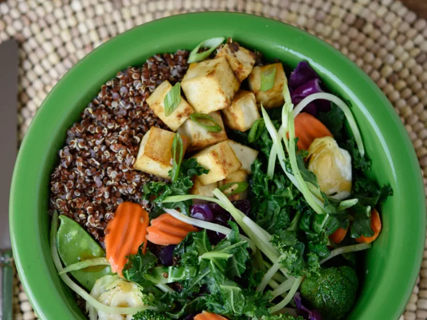 Taylor Farms Teriyaki Stir Fry with tofu and quinoa