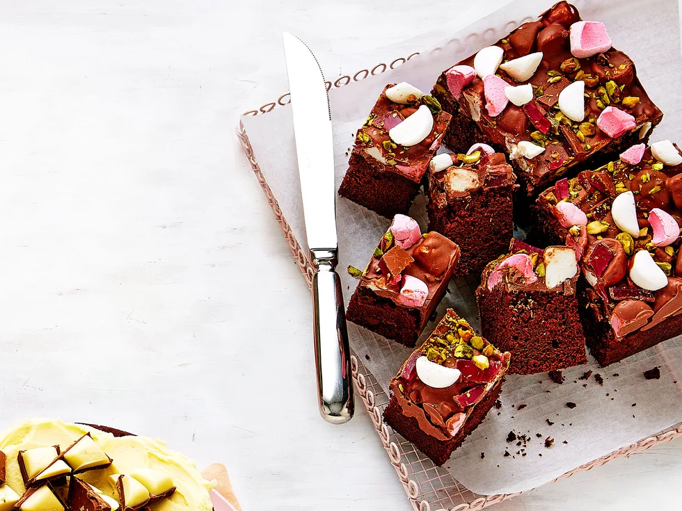 Rocky road chocolate chunk cake