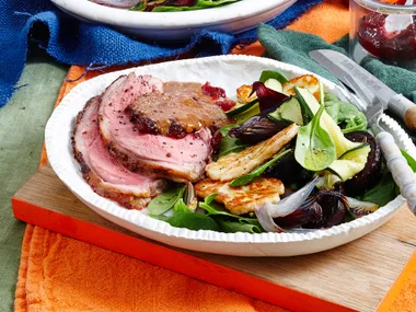 Honey mustard mini lamb roast