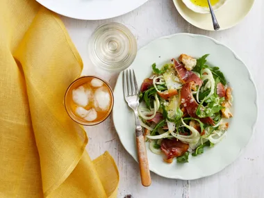 Fennel, prosciutto and parmesan salad