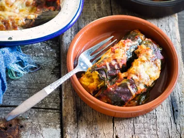 Pumpkin and silverbeet ricotta rolls