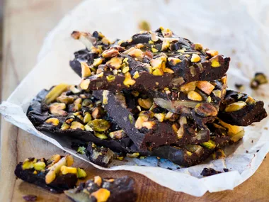 Pistachio and pear choc