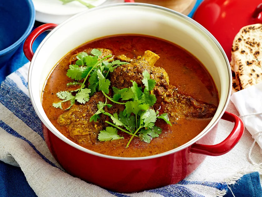 One-pot Goan lamb shank curry with coriander