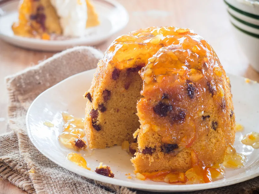 Marmalade steamed pudding