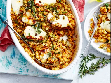 Pumpkin and chickpea ditalini