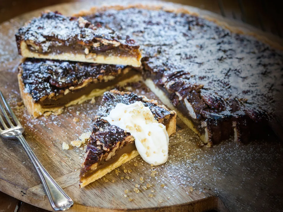 Luscious pecan tart