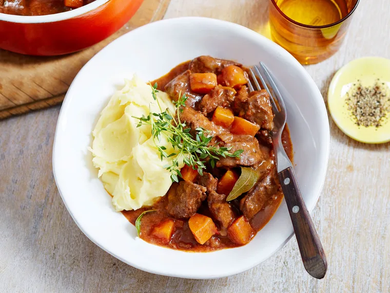 Beef and red wine casserole