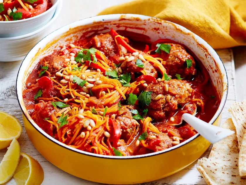 One-pot Turkish lamb meatball kofta casserole