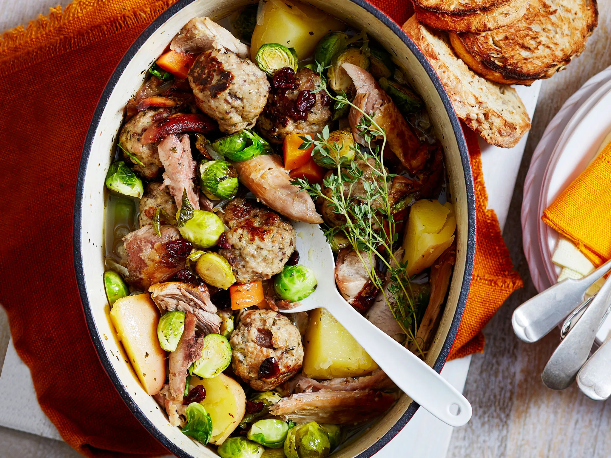 Turkey and stuffing casserole