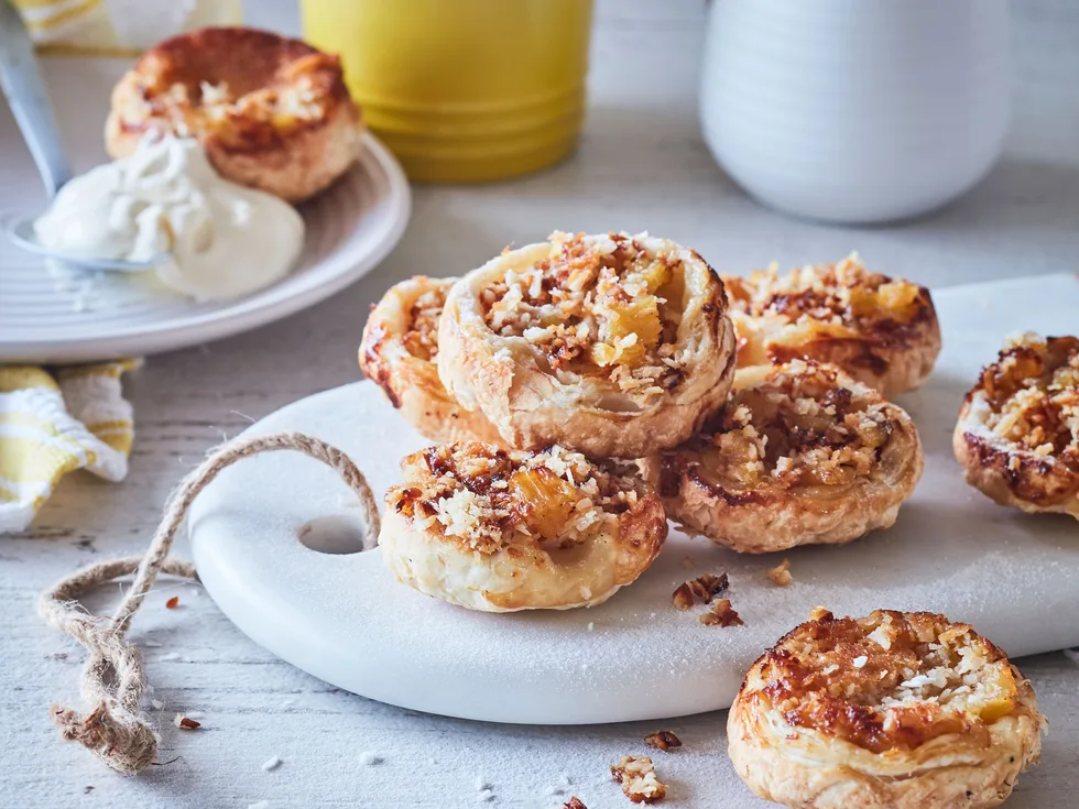 Little Caribbean pineapple tarte tatins