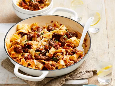 Beef and parsnip ragu with pappardelle