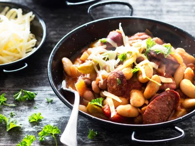 Boston beans with chorizo