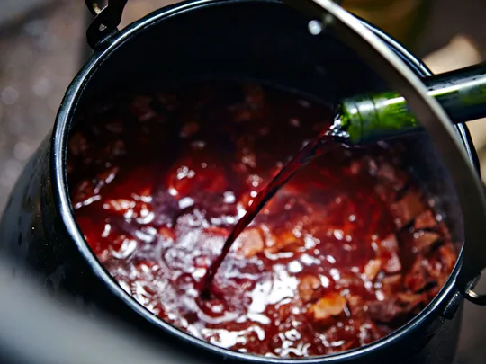 Cooking with wine